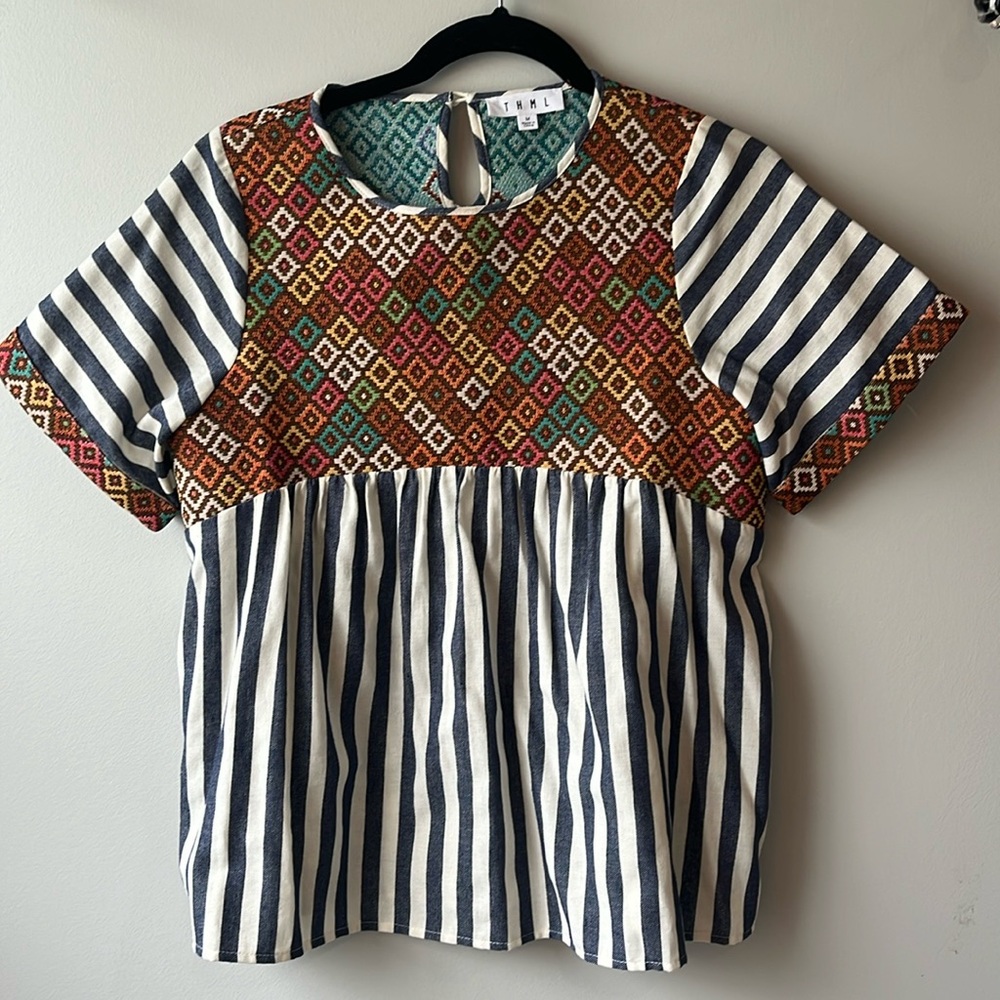 THML boutique boho top.  NWOT